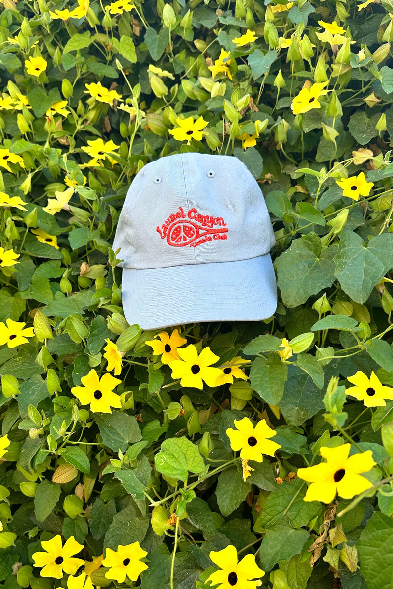 Unisex Laurel Canyon Tennis Club Embroidered Cotton Tennis Hat in Blue Dream