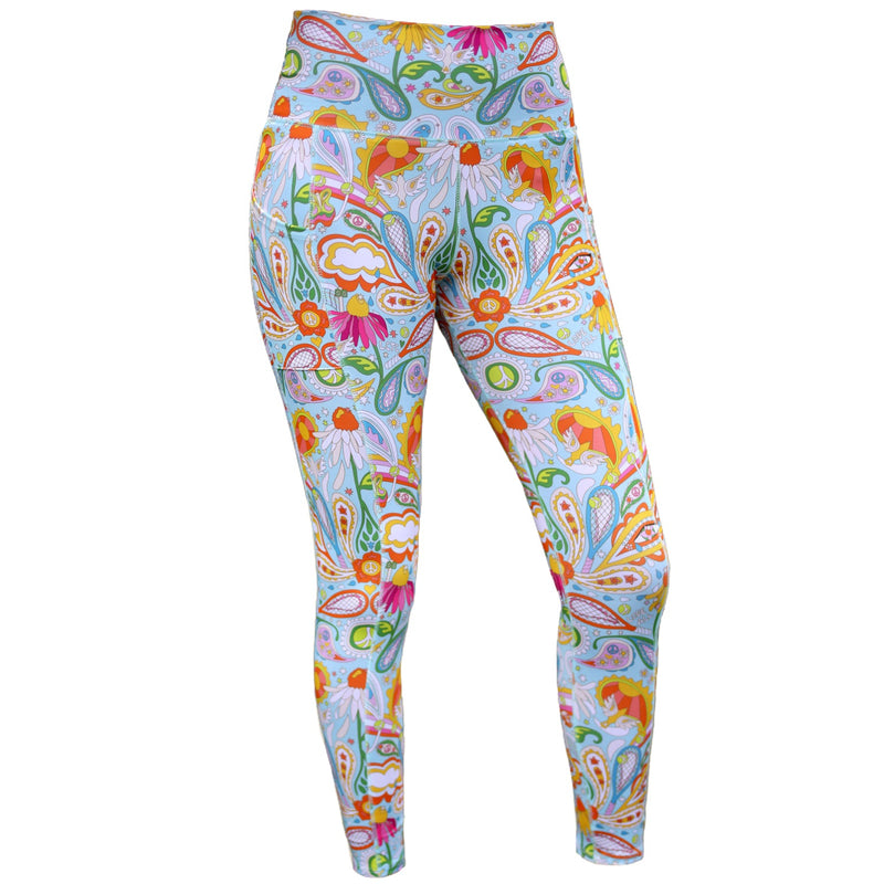 Love All Paisley Printed Leggings with Pockets