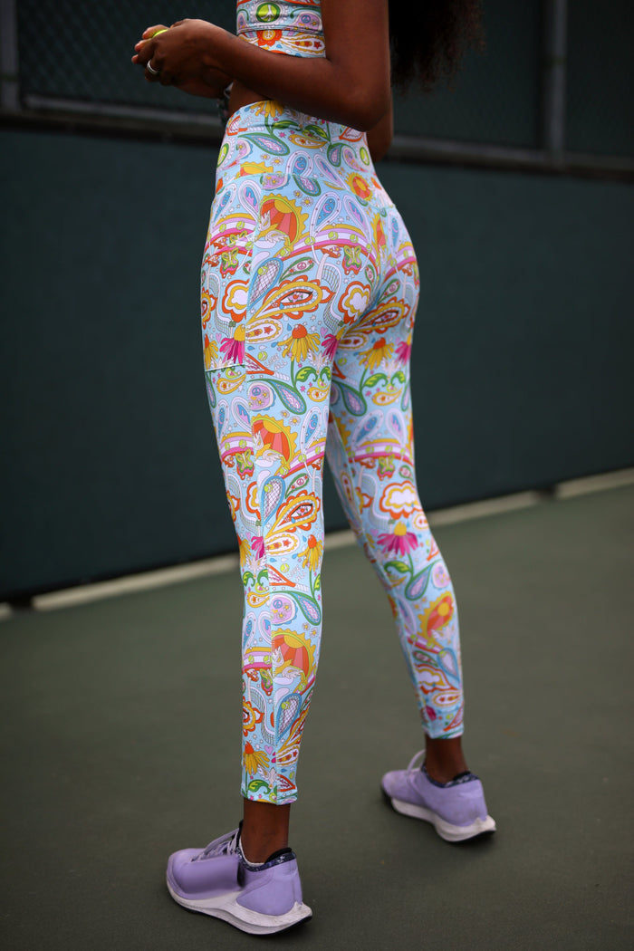 Love All Paisley Printed Leggings with Pockets