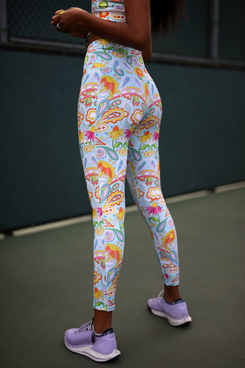 Love All Paisley Printed Leggings with Pockets