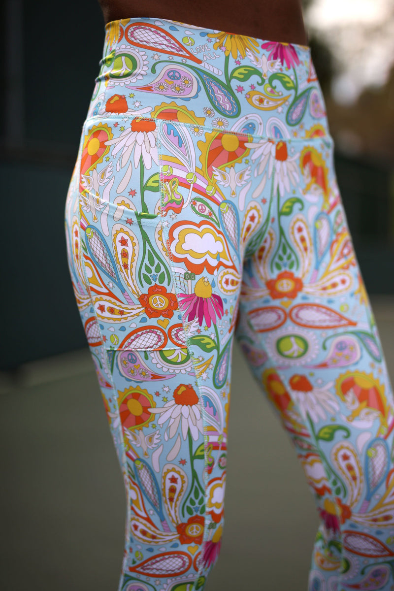 Love All Paisley Printed Leggings with Pockets