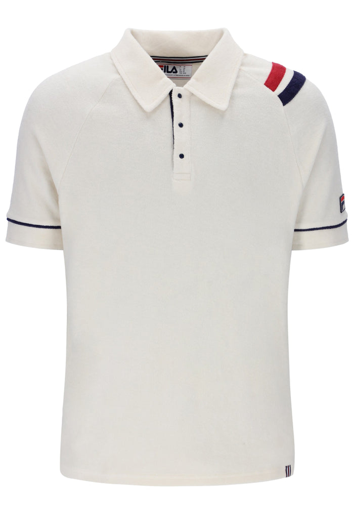 Massimo Terry Polo in Gardenia/Garnet/Fila Navy