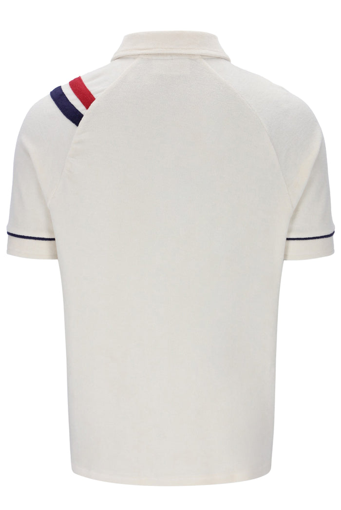 Massimo Terry Polo in Gardenia/Garnet/Fila Navy