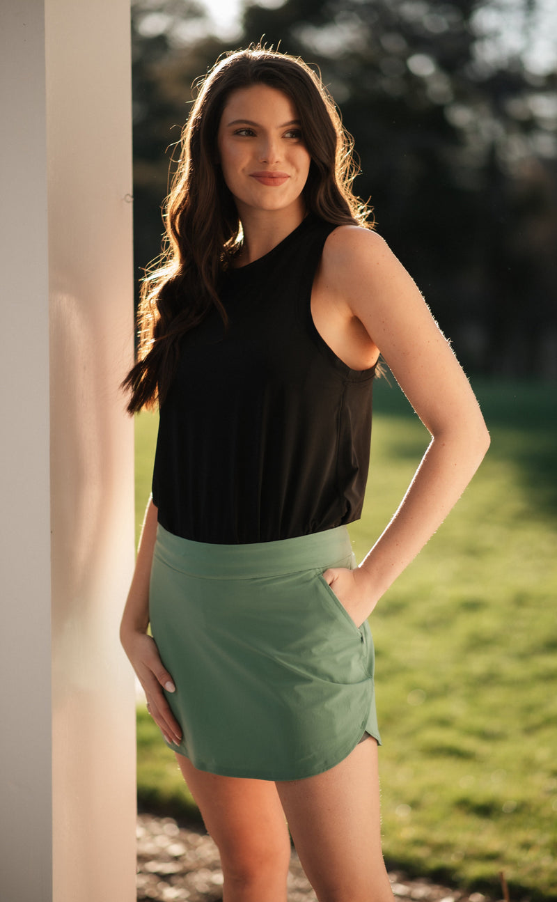 Sporty Skort - Sage