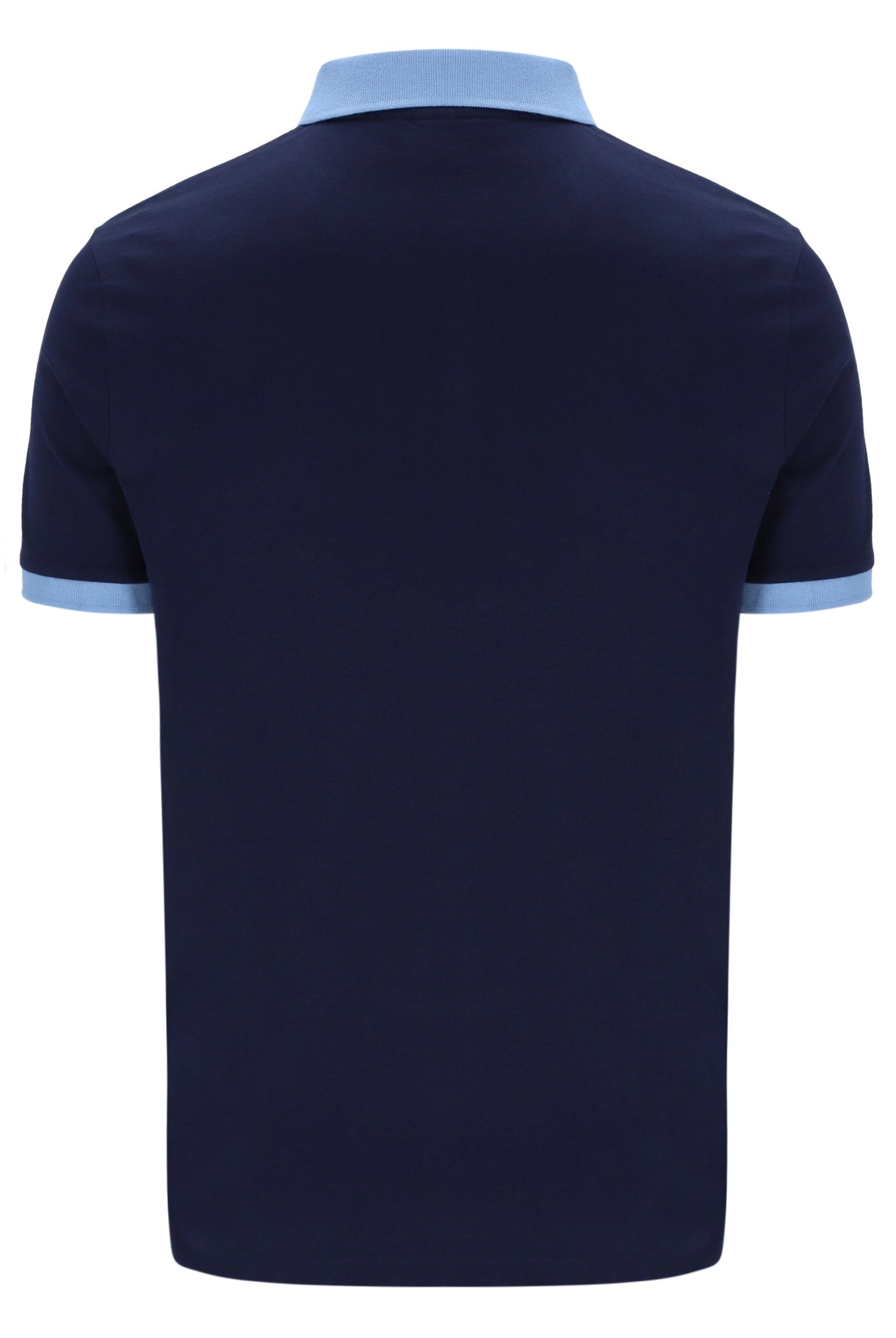 Panatta Short Sleeve Polo In Fila Navy/Vista Blue/White