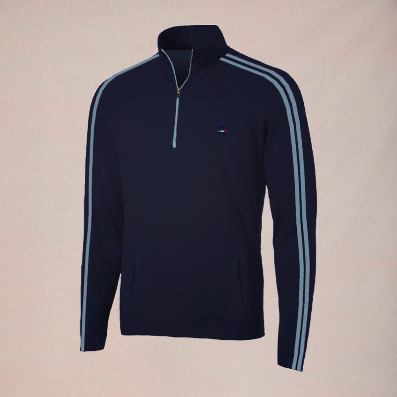 Navigare III Pullover - Oceano Blu w/ Slate Trim