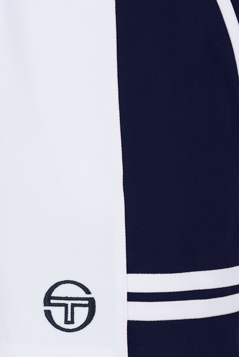 Supermac Short Tennis Short In White/Maritime Blue