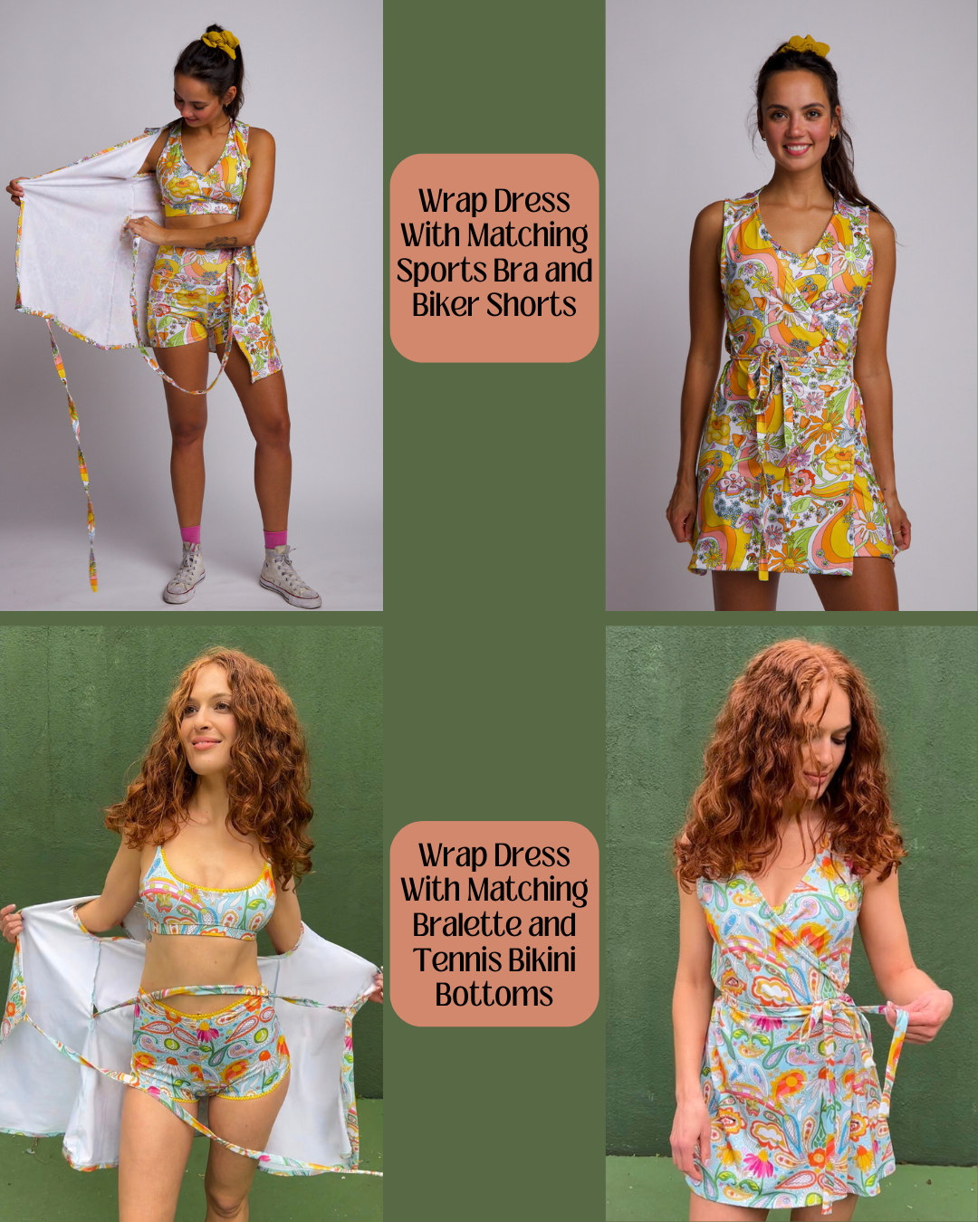 Love All Paisley Printed Tennis Dress