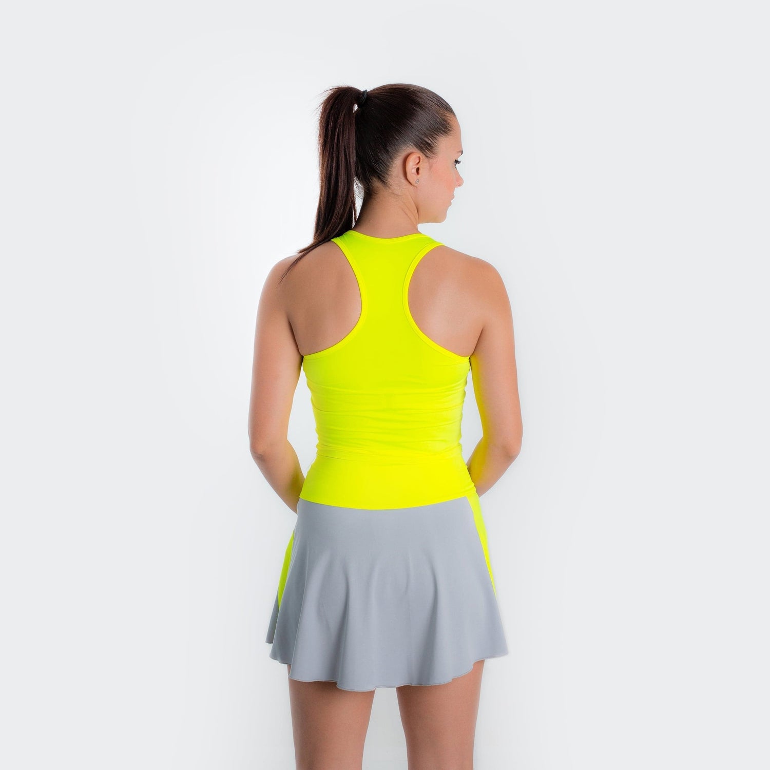 Basic Short Crop Top in Flour Yellow