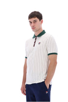 BB1 Classic Vintage Stripe Polo in Gardenia/Pine Needle/Fudge