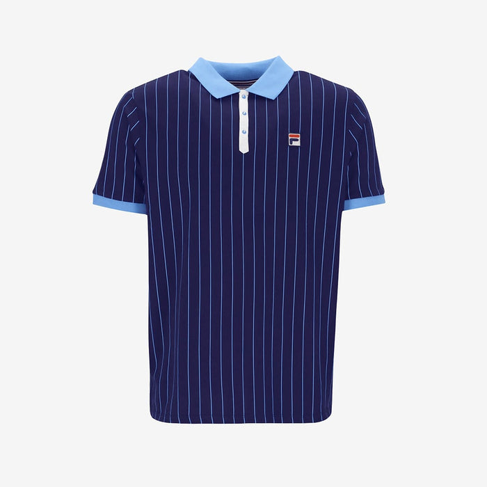 BB1 Classic Vintage Striped Polo in Navy/Regatta/Gardenia