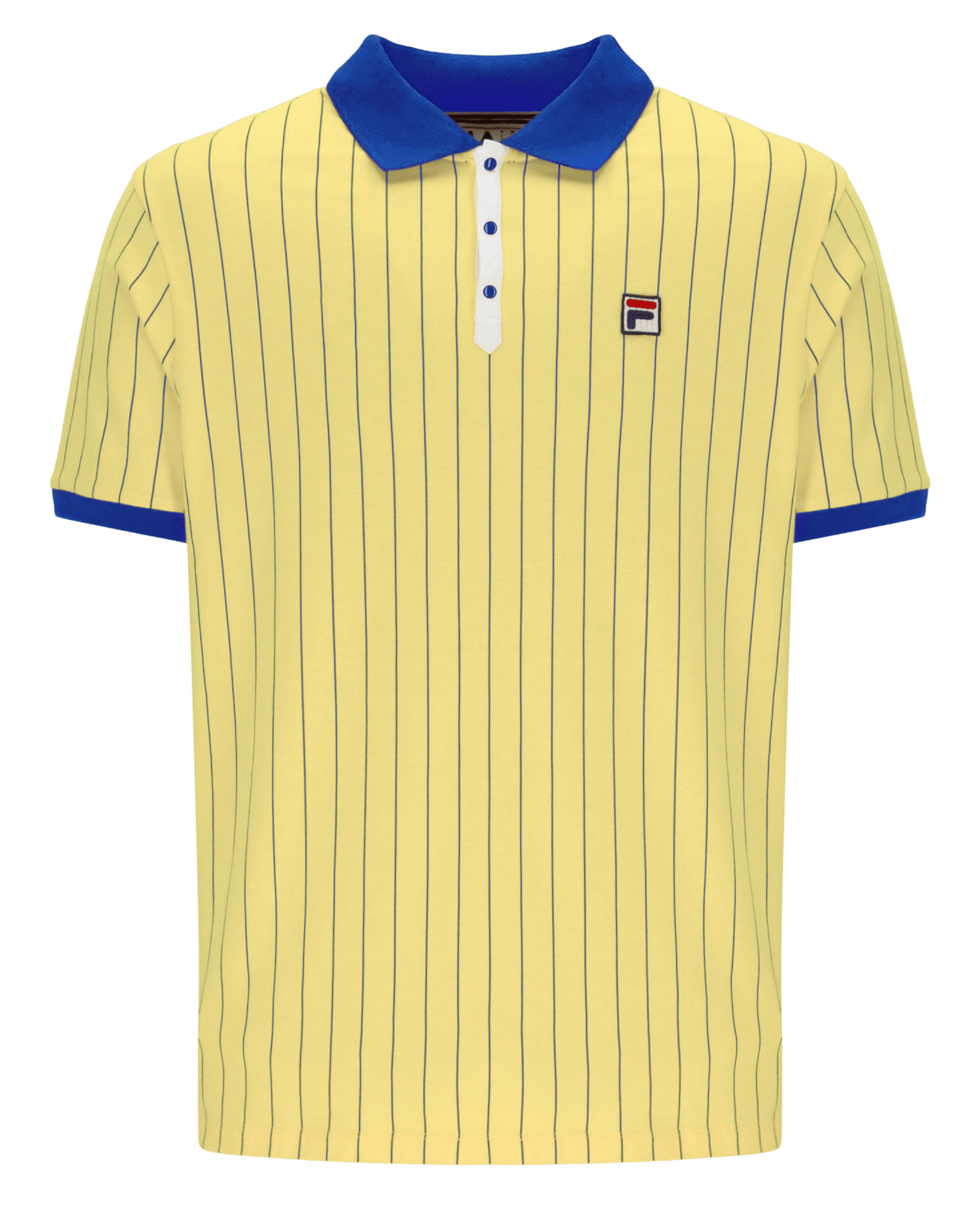 Bb1 Classic Vintage Striped Polo In Popcorn/Turkish Sea/White
