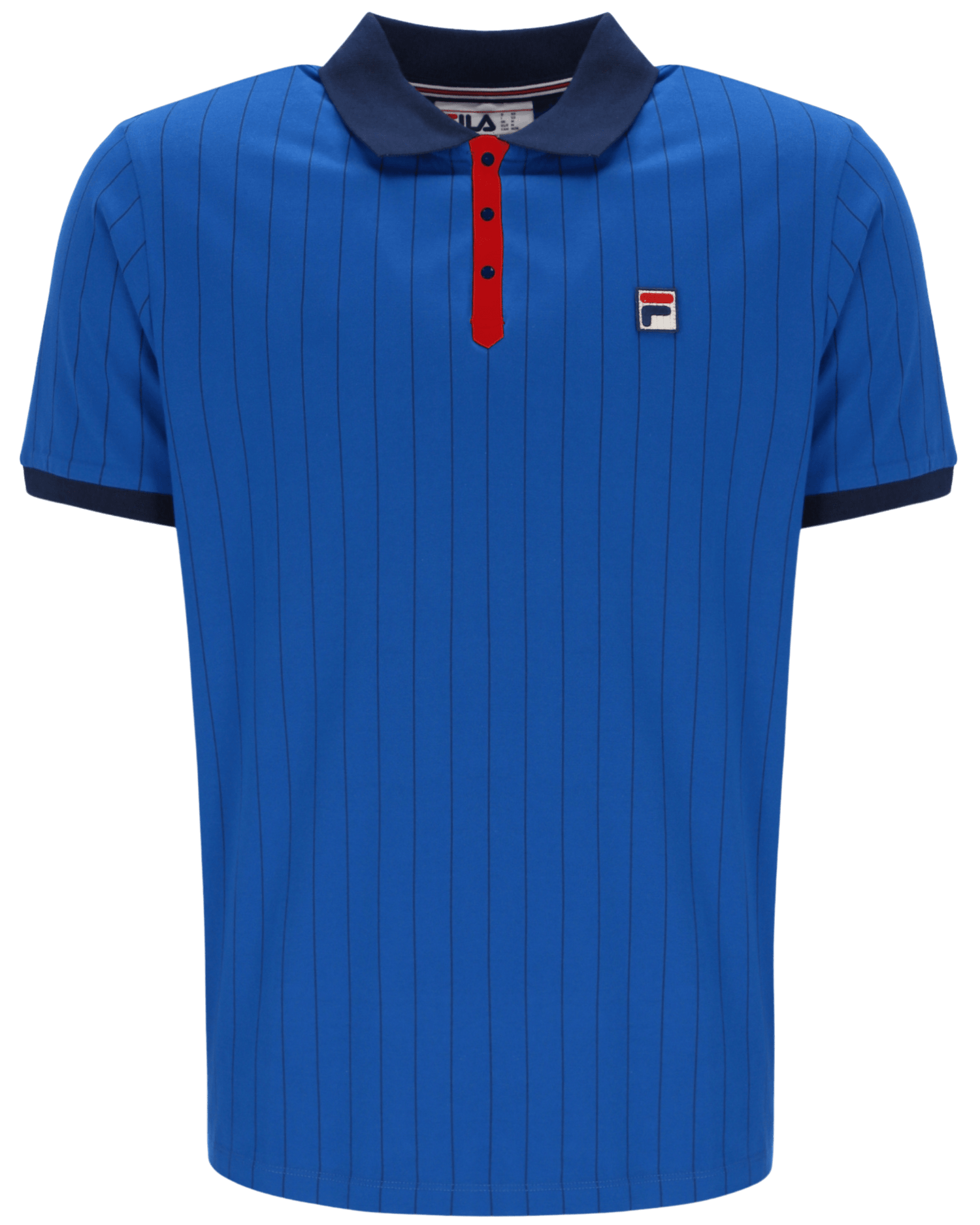 Bb1 Classic Vintage Striped Polo In Turkish Sea/Navy/Red