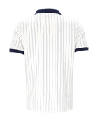 BB1 Classic Vintage Striped Polo in White/Navy/Red