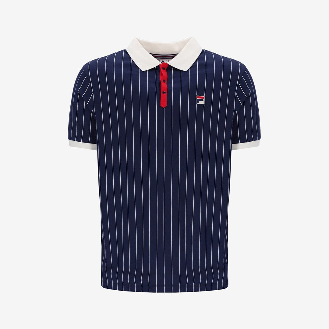 BB1 Polo Shirt In Navy/Gardenia/Red