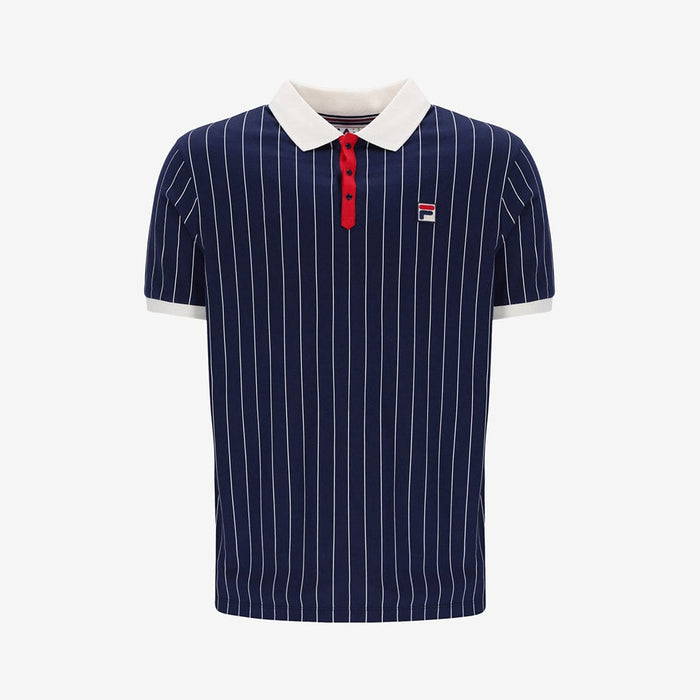 BB1 Polo Shirt In Navy/Gardenia/Red