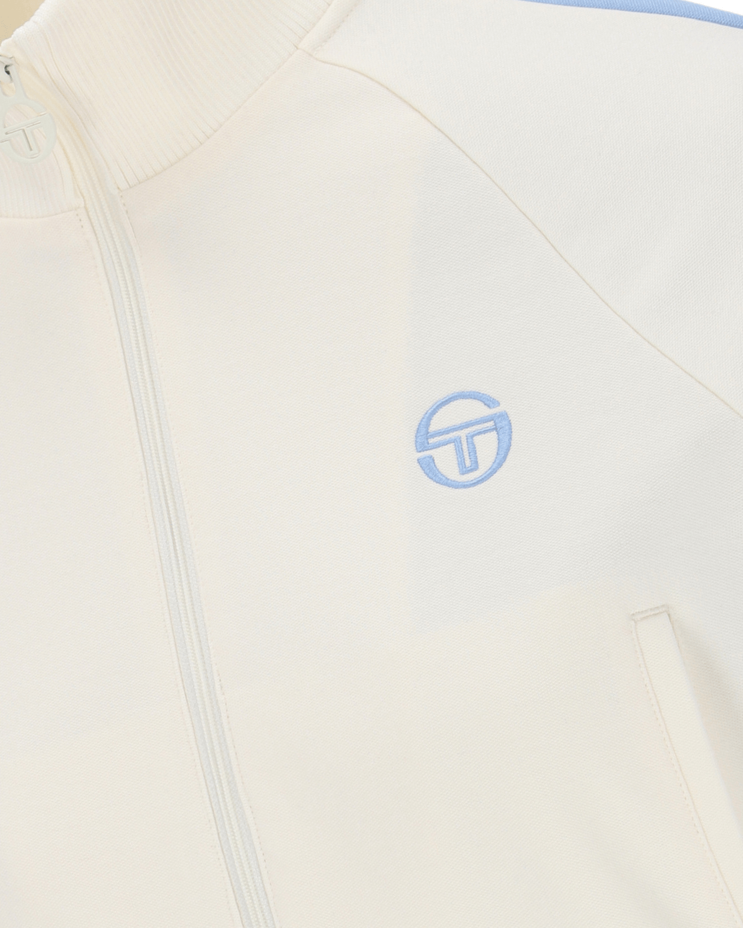 Betta TJ Track Jacket in Gardenia/Celestial Blue