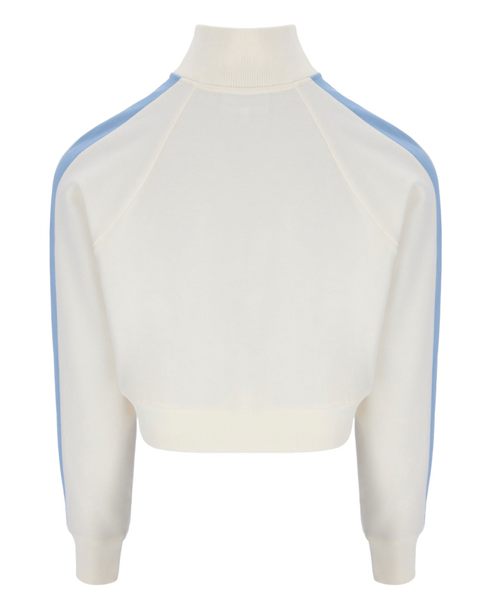 Betta TJ Track Jacket in Gardenia/Celestial Blue