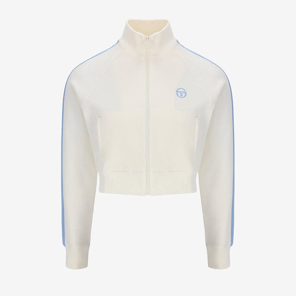 Betta TJ Track Jacket in Gardenia/Celestial Blue