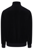 Bosco Velour Track Jacket Bamboo Badge in Black