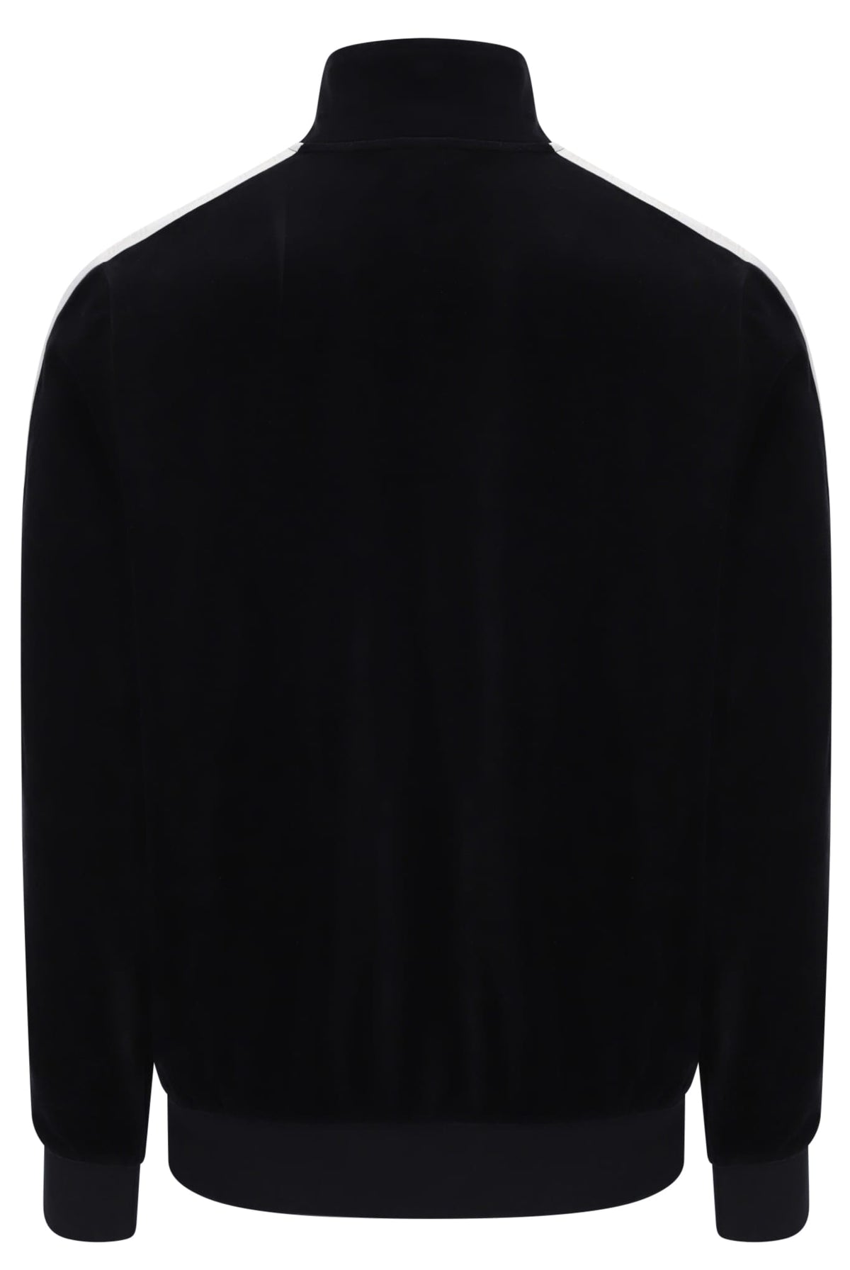 Bosco Velour Track Jacket Bamboo Badge in Black