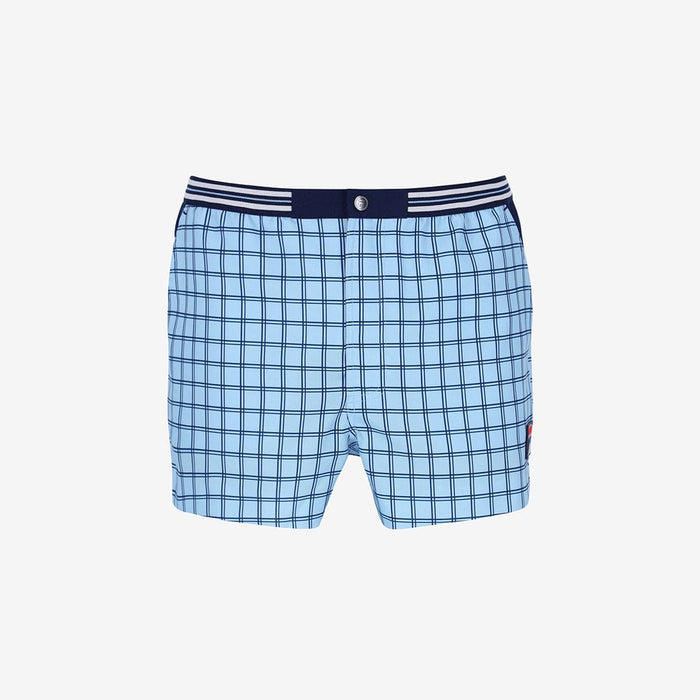 Brookes Check Short In Blue Bell/Navy