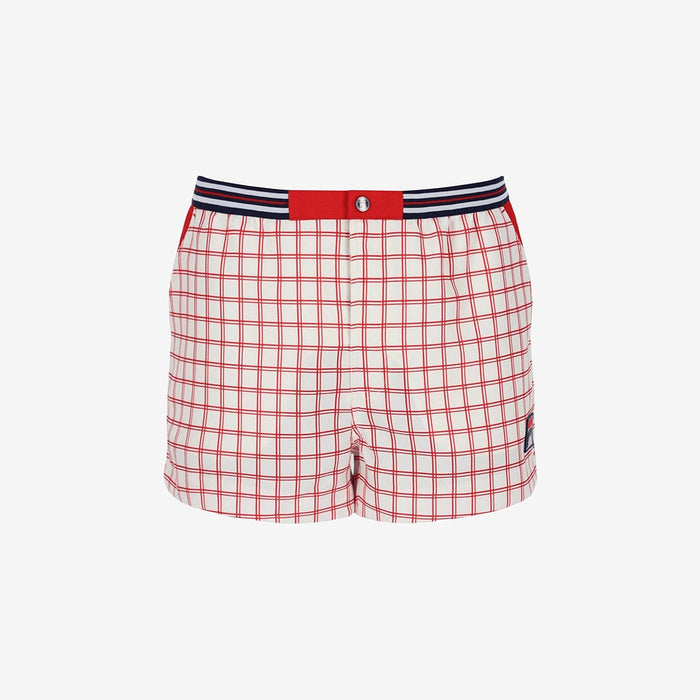 Brookes Check Short In Gardenia/Red