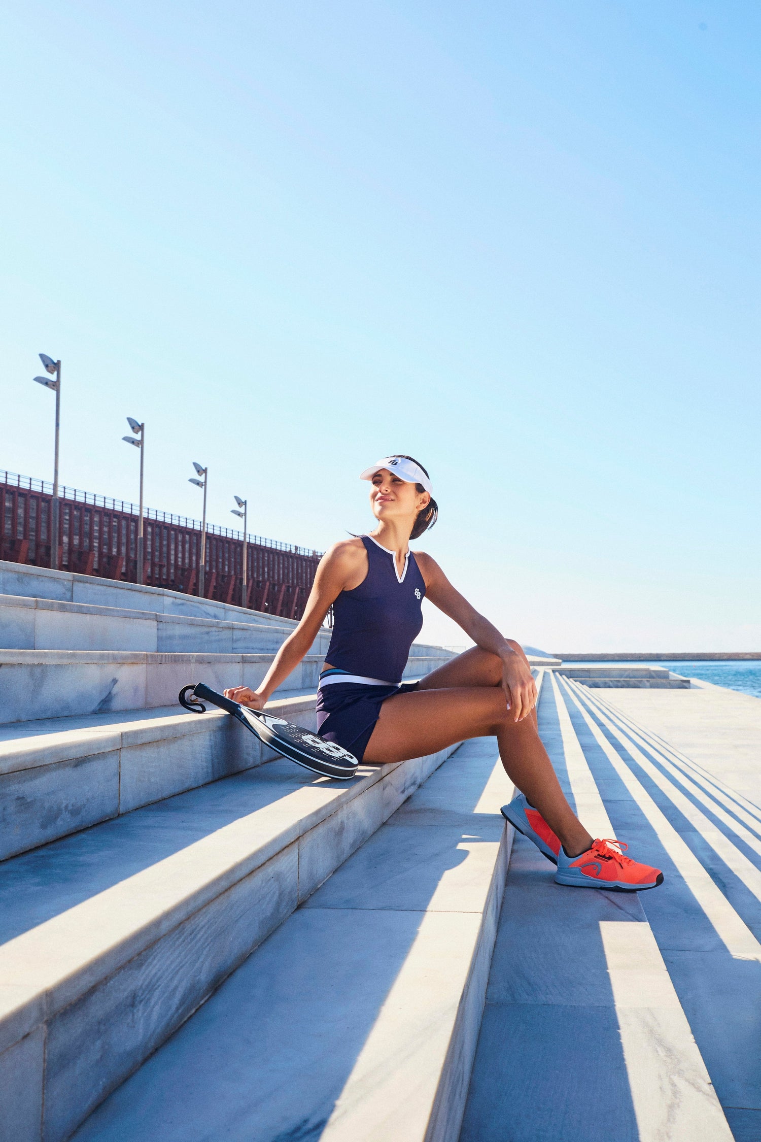 Camiseta Media Rhea Navy Blue