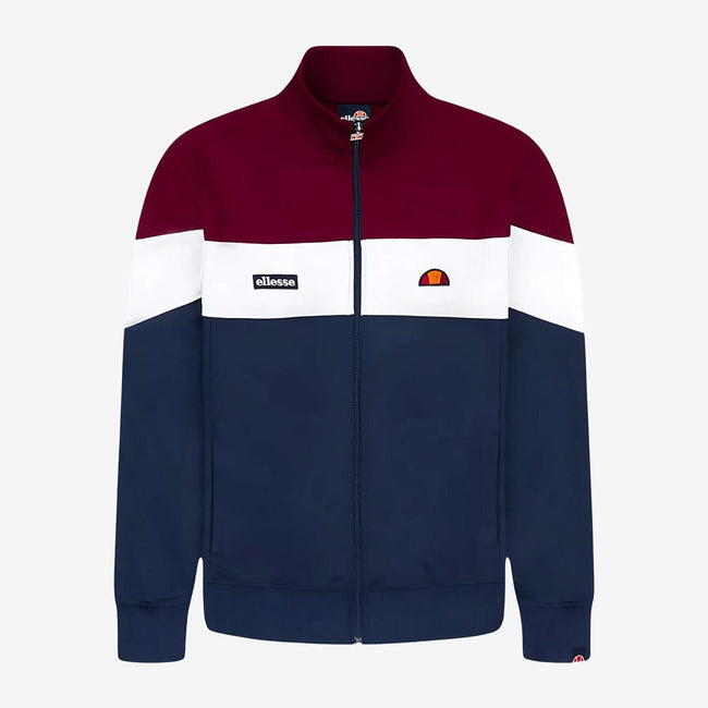 Caprini Track Top in Burgundy/Navy