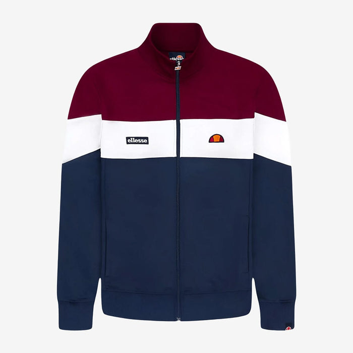 Caprini Track Top in Burgundy/Navy