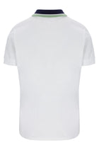 Carina Polo Shirt in White/Martime Blue