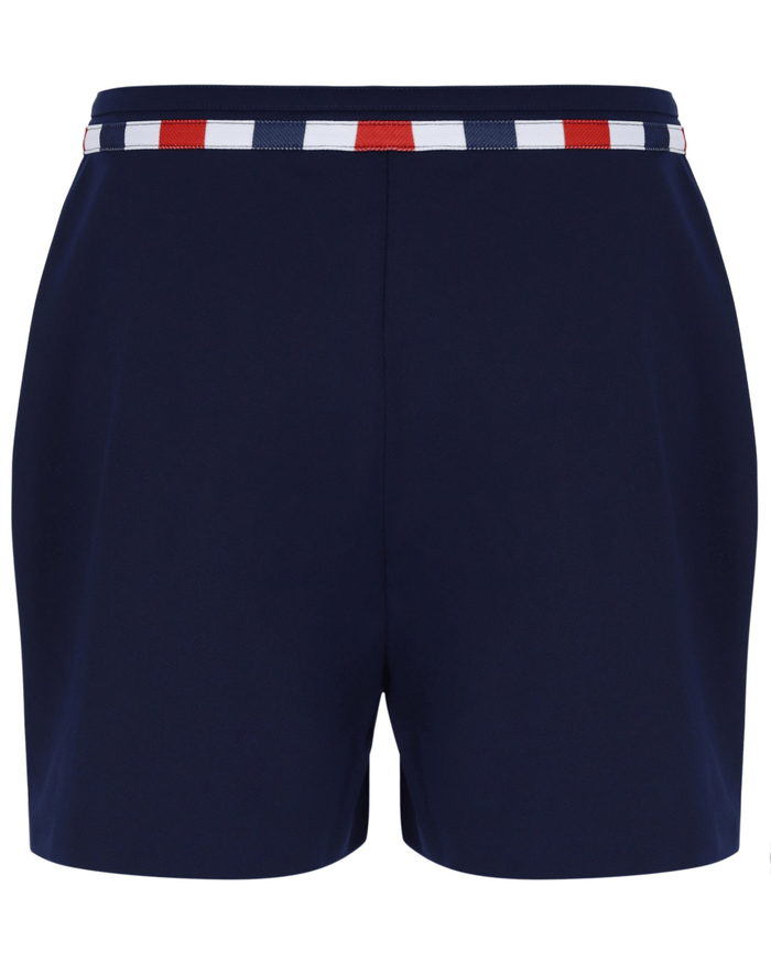 Cielo Short Tennis Short In Maritime Blue/Adrenaline Rush/White
