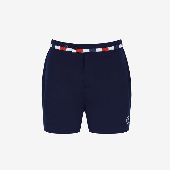 Cielo Short Tennis Short In Maritime Blue/Adrenaline Rush/White
