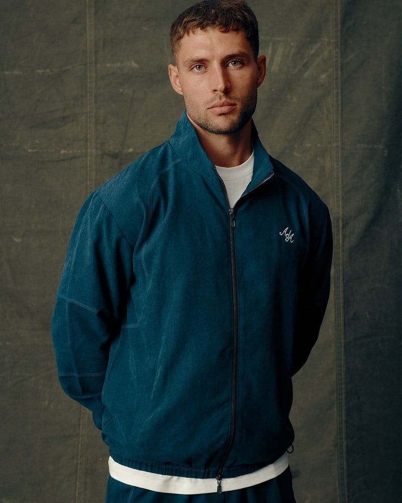 Contrast Stitch Track Jacket | Navy