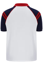 Cortona Polo Shirt in White/Martime Blue