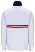Dallas Track Top in White/Martime Blue/Adrenalin Rush