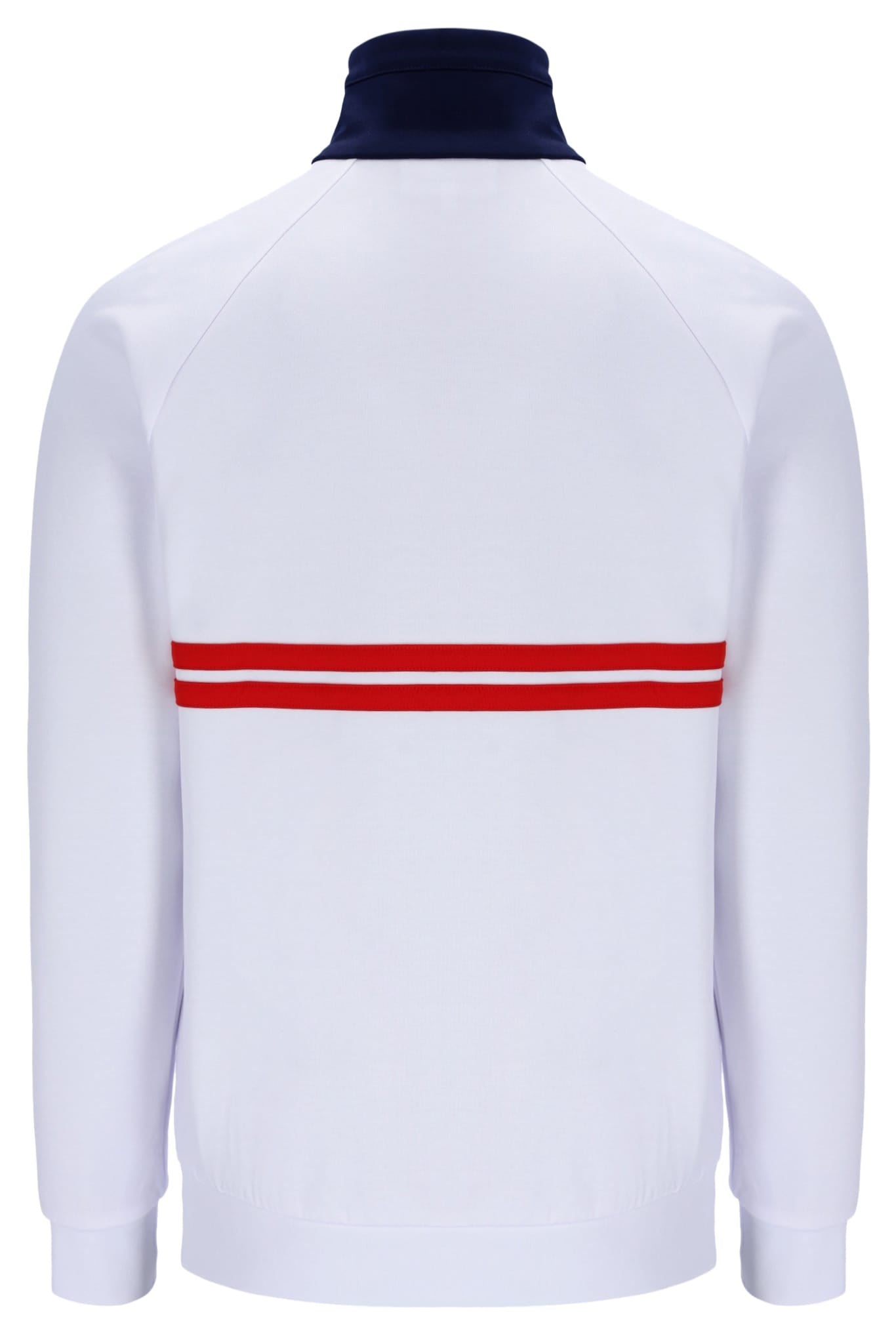Dallas Track Top in White/Martime Blue/Adrenalin Rush