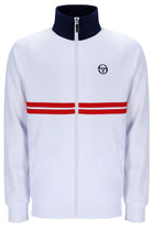 Dallas Track Top in White/Martime Blue/Adrenalin Rush