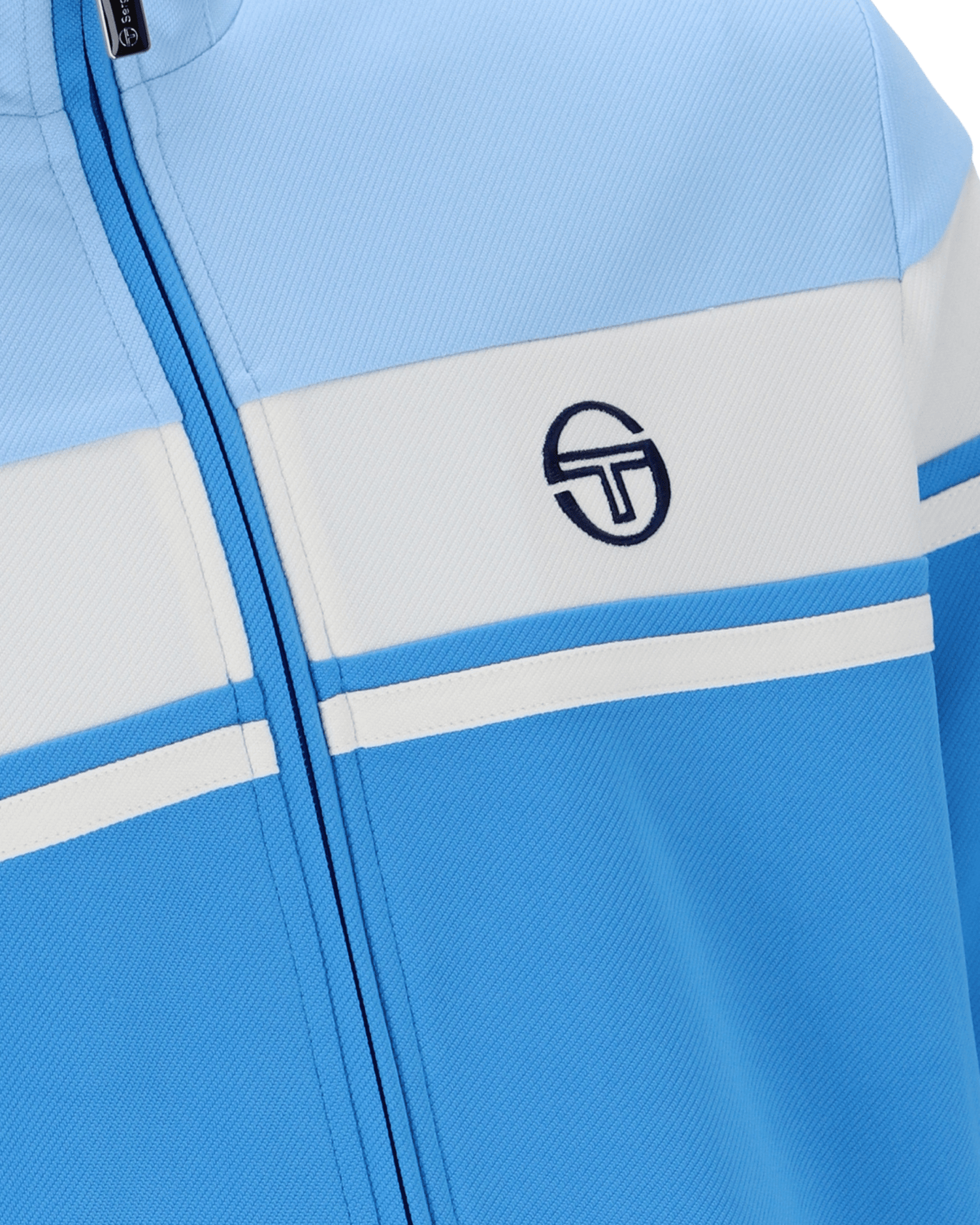 Damarindo Track Top In Azure Blue/Gardenia