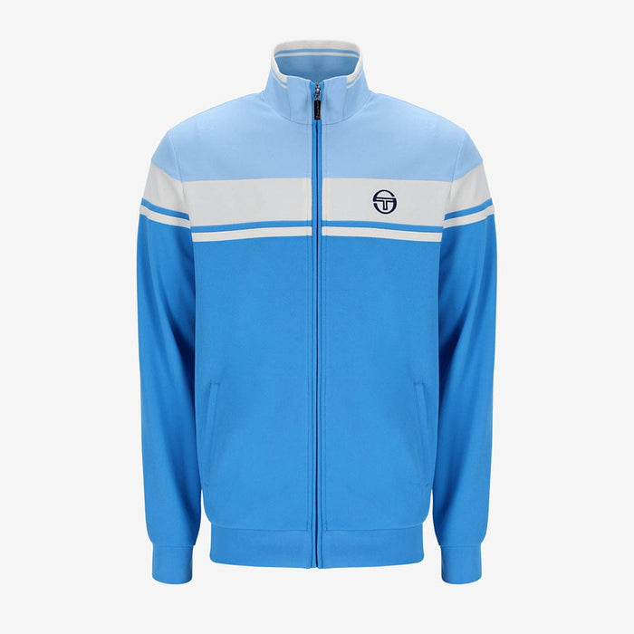 Damarindo Track Top In Azure Blue/Gardenia