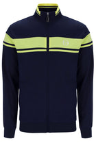 Damarindo Track Top in Martime Blue/Celery Green