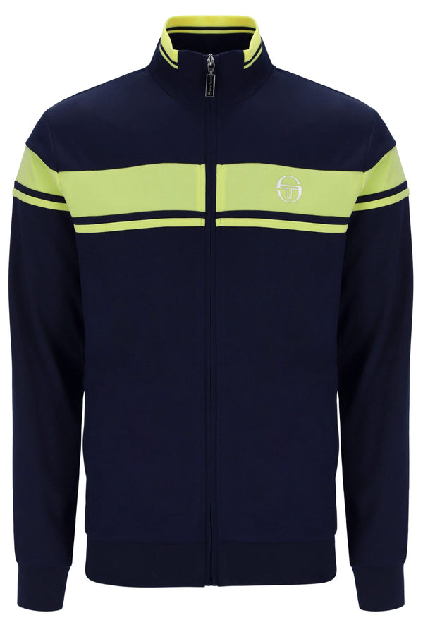 Damarindo Track Top in Martime Blue/Celery Green