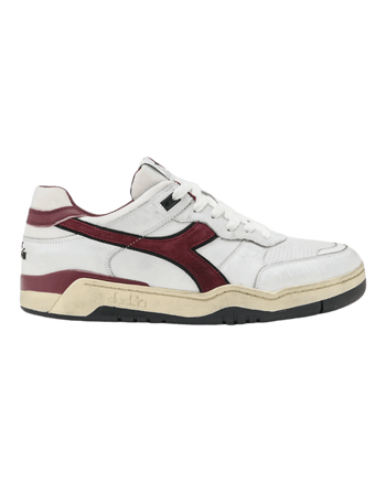 Diadora B.560 in White/Ruby Wine