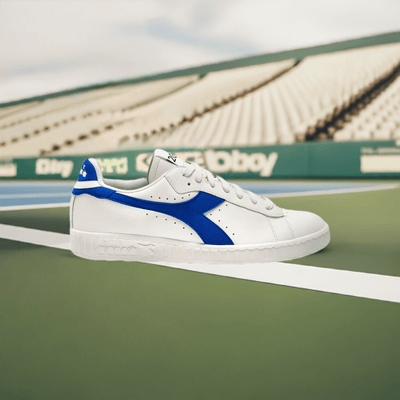 Diadora Game L Low 2030 In White/Dark Royal