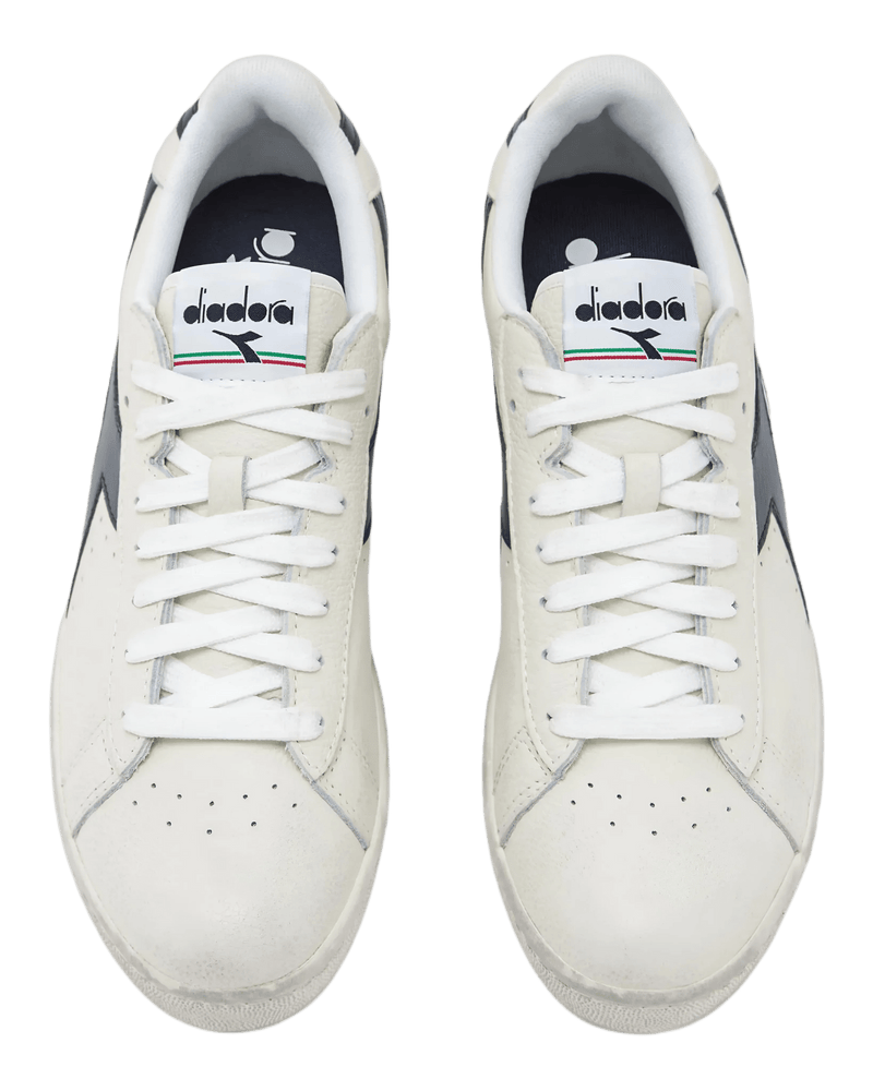 Diadora Game L Low Waxed White/Blue Caspian