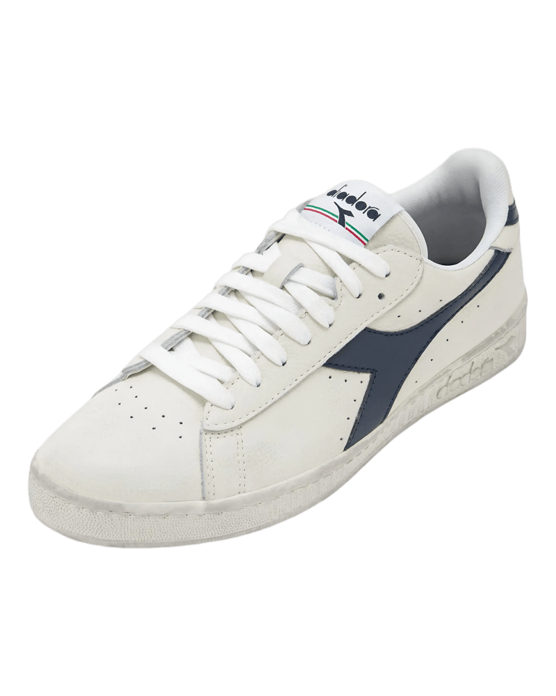 Diadora Game L Low Waxed White Blue Caspian