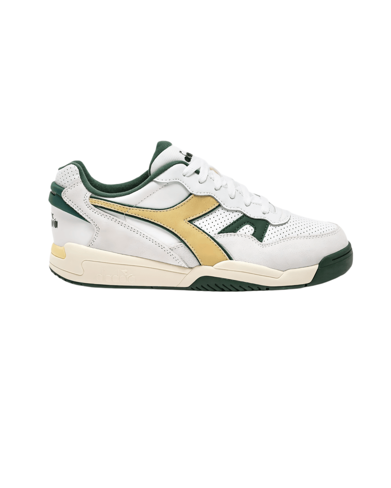 Diadora Winner SL in White/Greener Pastures