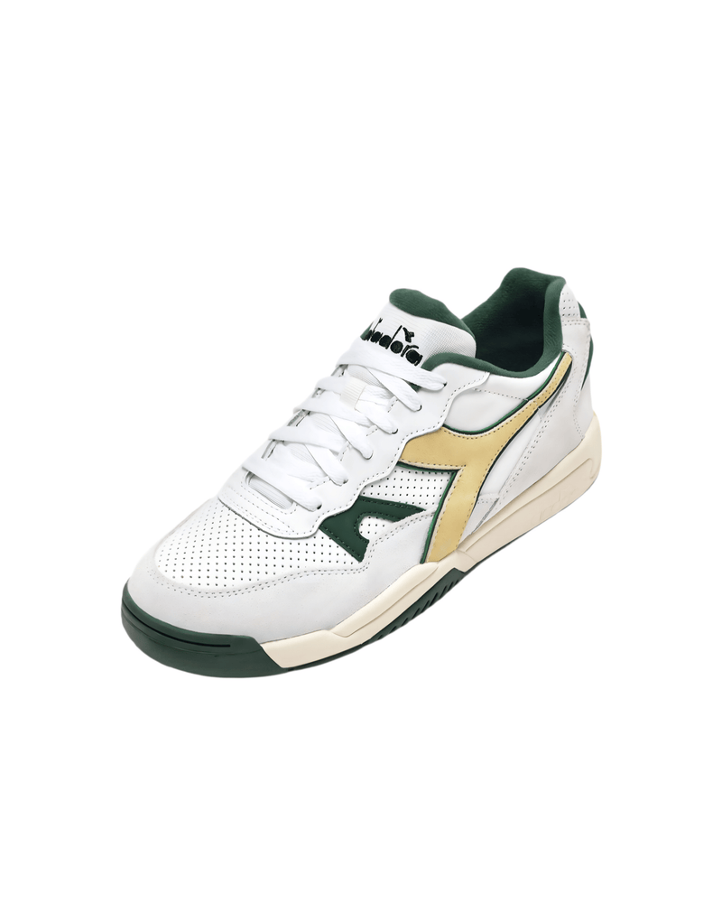 Diadora Winner SL in White/Greener Pastures