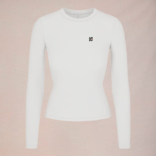 DonnaSport Long-Sleeve Crew - Ivory
