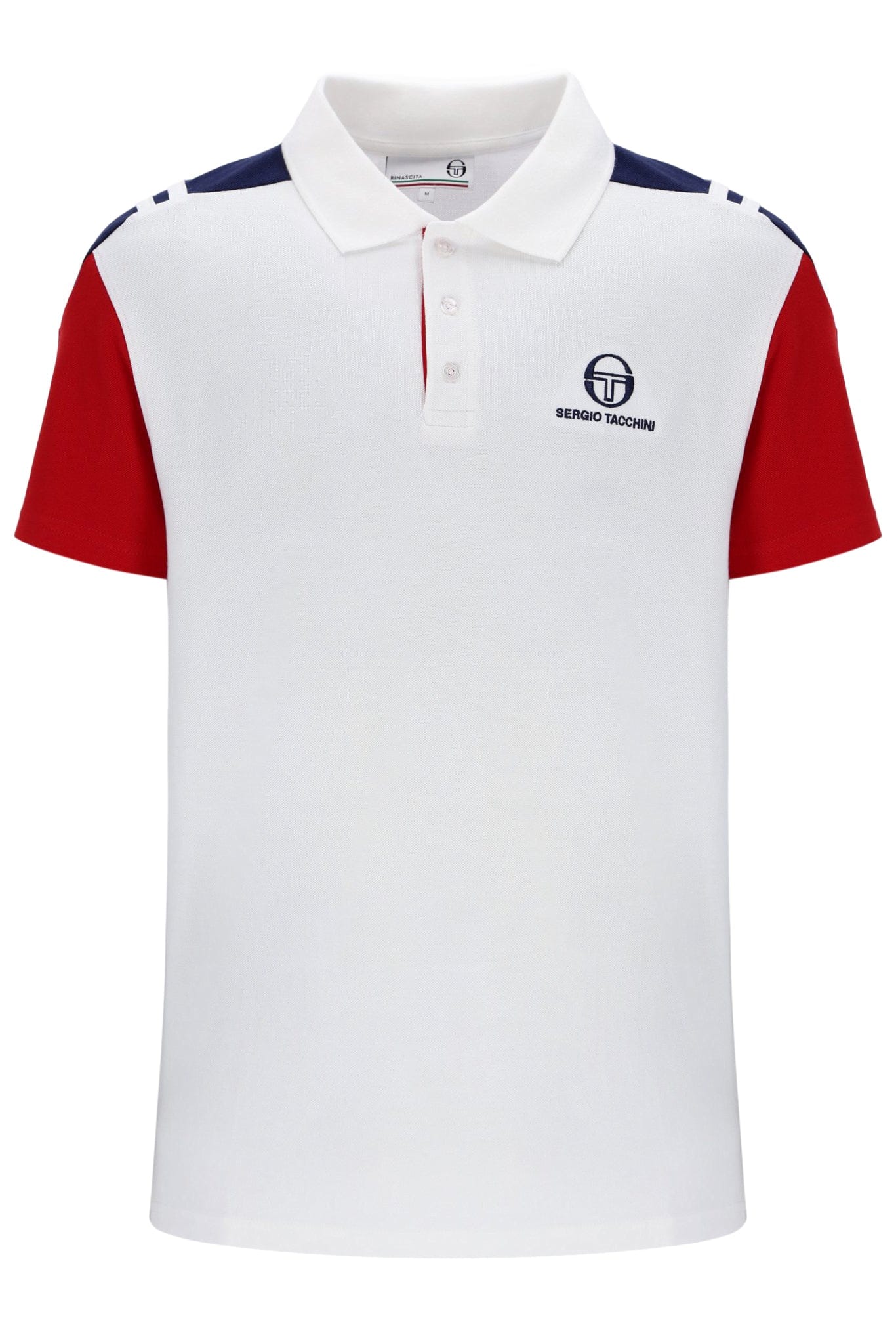 Drive Polo in White/Adrenaline Rush